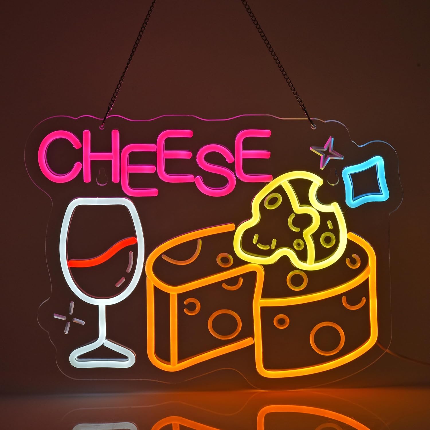 Home Decor Retail Stores - Cheese Neon Sign, Neon Lights Wall