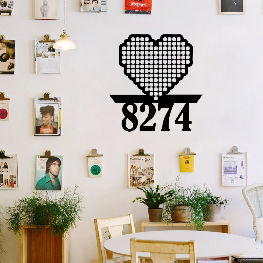 Home Decor Wall Stickers - 1PC Cool Love Customizable Name Wall