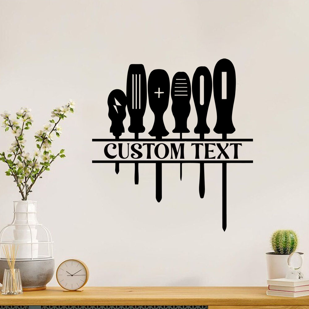 Home Decor Wall Stickers - 1PC Cool Repair Tools Customizable Text