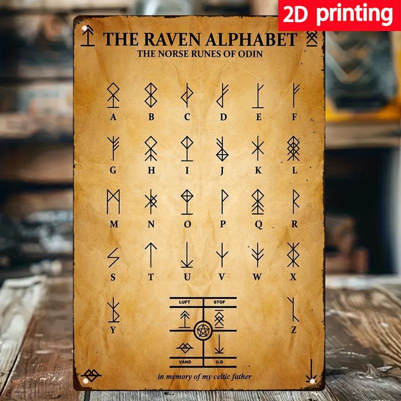X Home Decor - 2D Flat Vintage Distressed Viking‑Style Metal