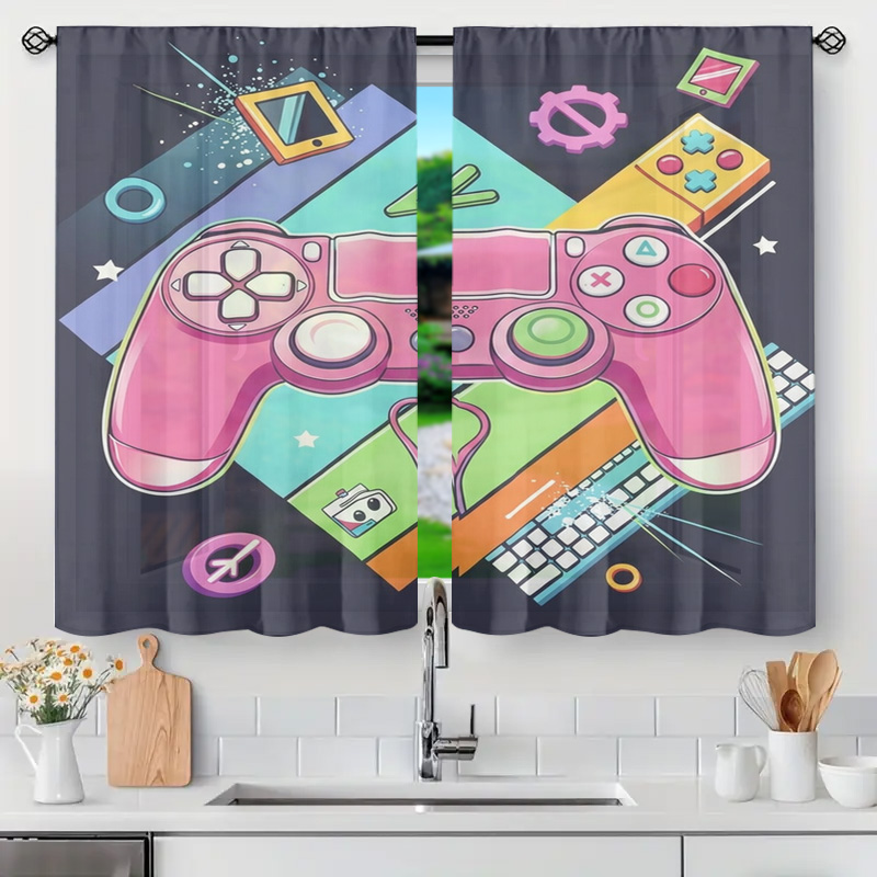 Home Decor Youtube Videos - Gaming Video Game Controller Curtain Decoration