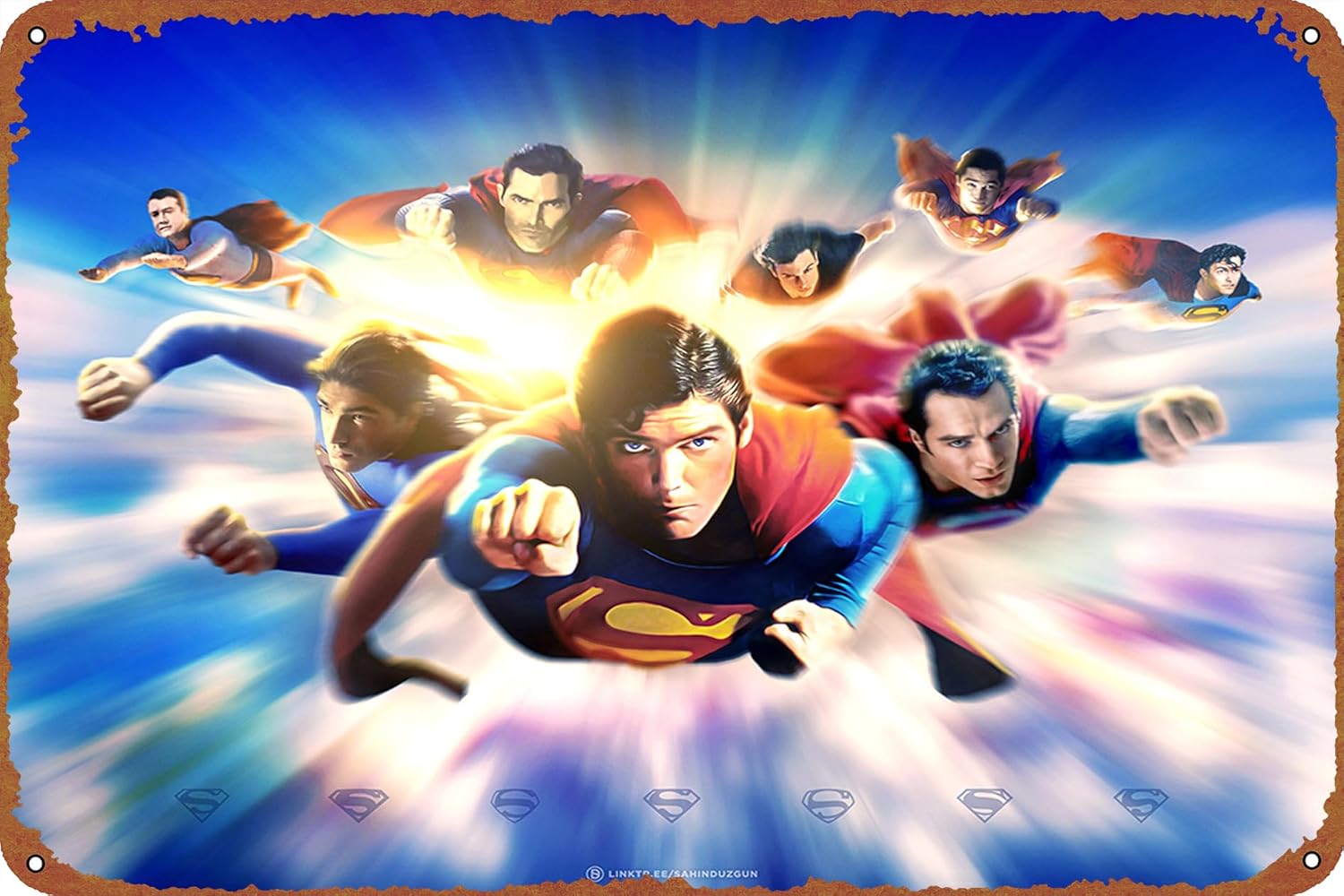 X Home Decor - SUPERMEN Legacy poster Poster Vintage Tin
