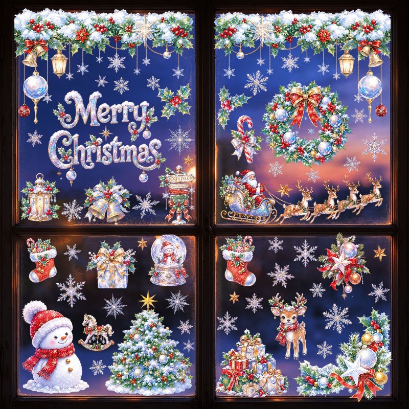 9 Sheets Christmas Static Wind - đánh giá và giá X Home Decor