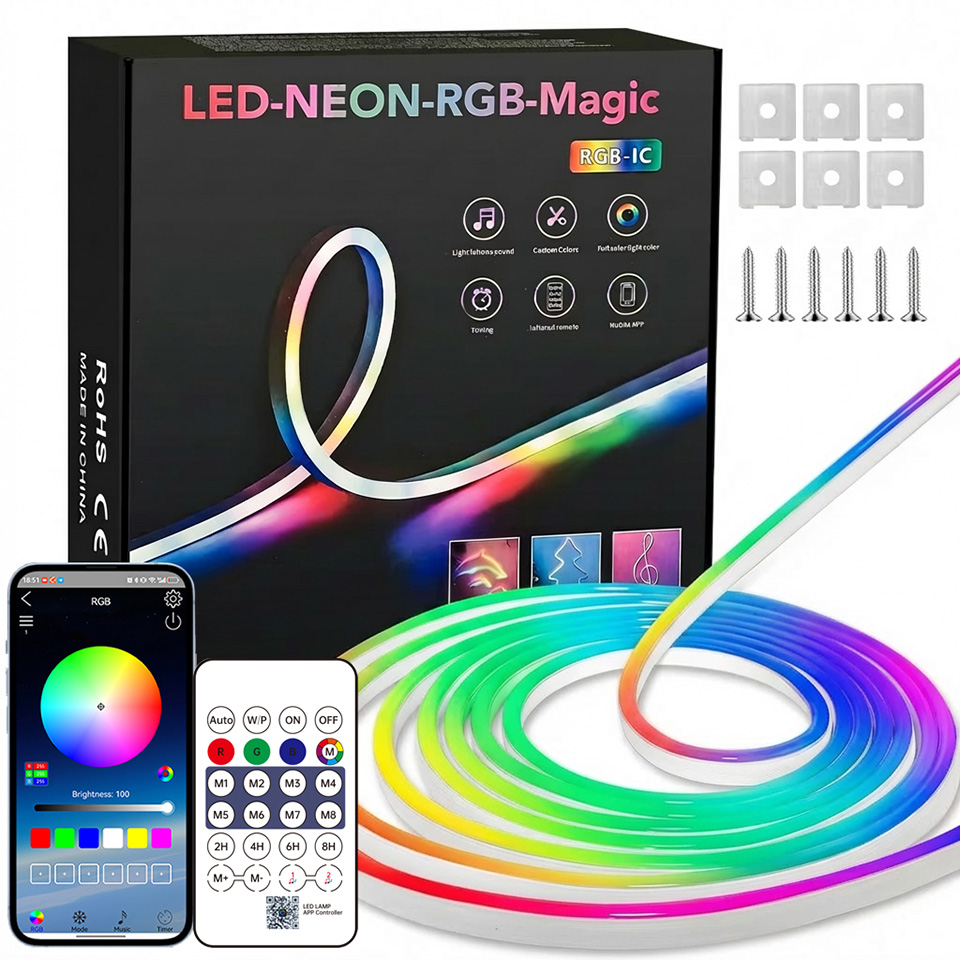 Bluetooth RGB Neon LED Strip 1 - đánh giá và giá Home Decor App
