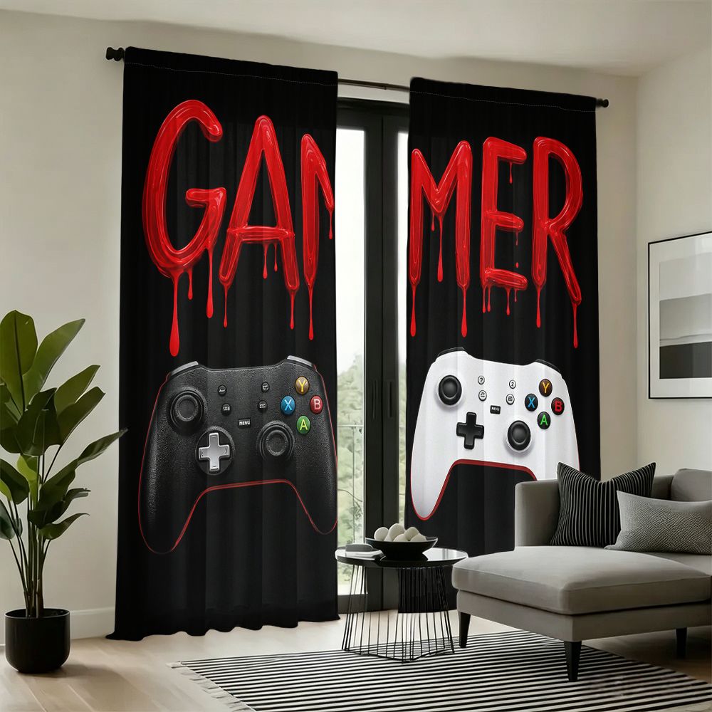 Gamer Curtains Black Video Gam - đánh giá và giá Home Decor Youtube Videos