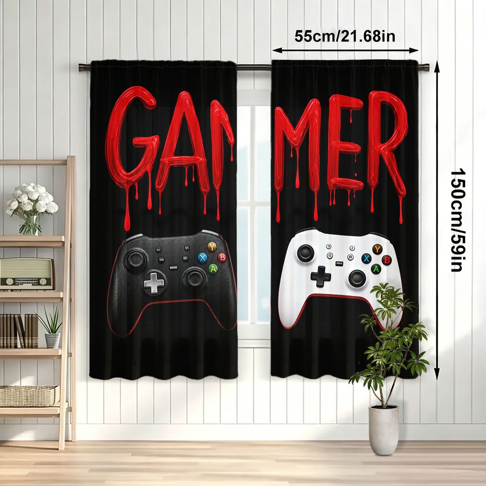 Gamer Curtains Black Video Gam - đánh giá và giá Home Decor Youtube Videos