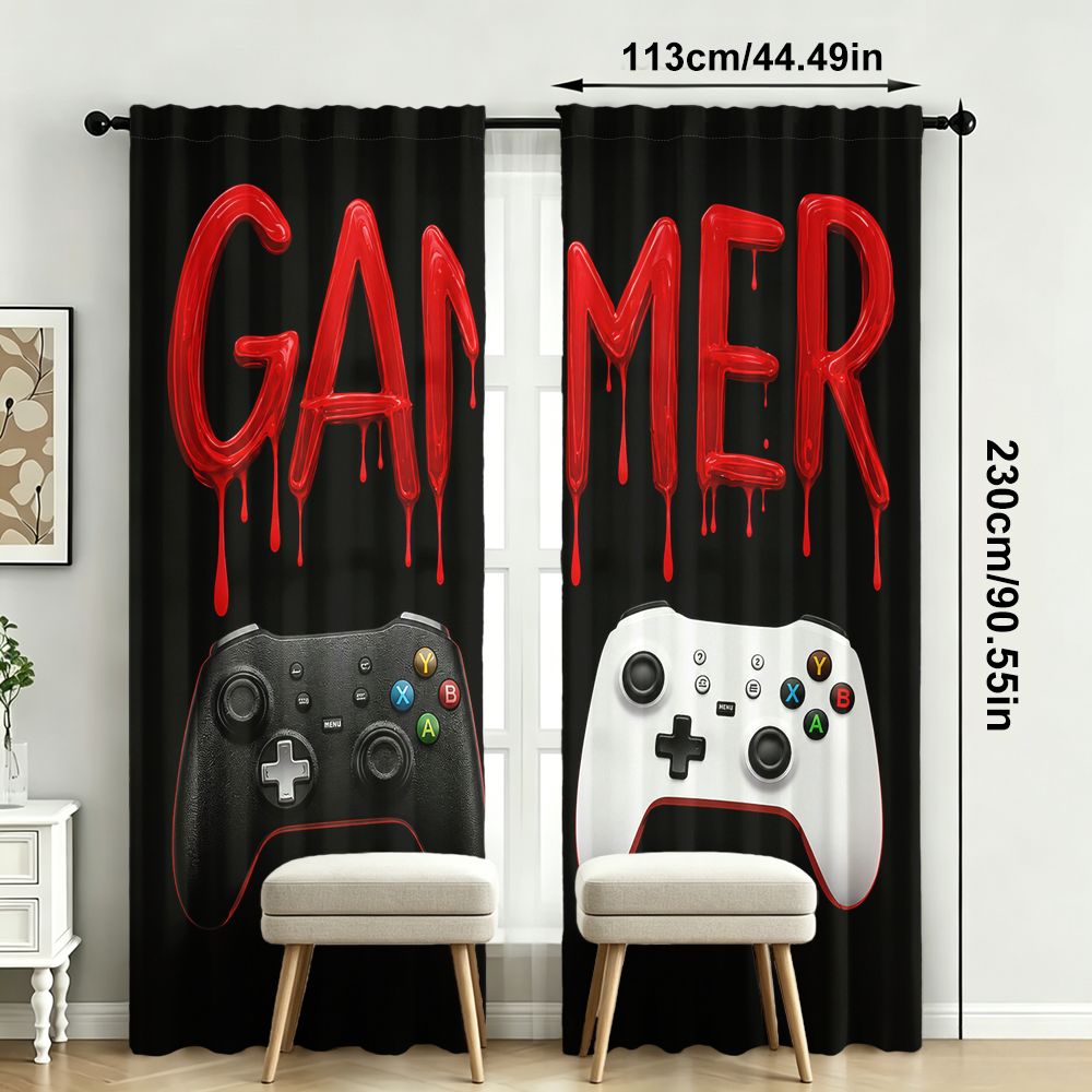 Gamer Curtains Black Video Gam - đánh giá và giá Home Decor Youtube Videos