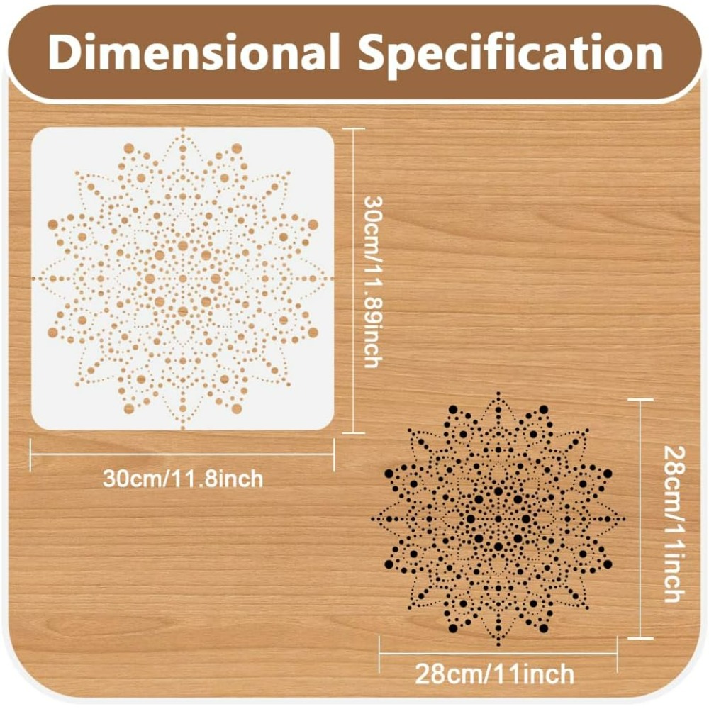 Dot Mandala Stencil Template 1 - đánh giá và giá X Home Decor