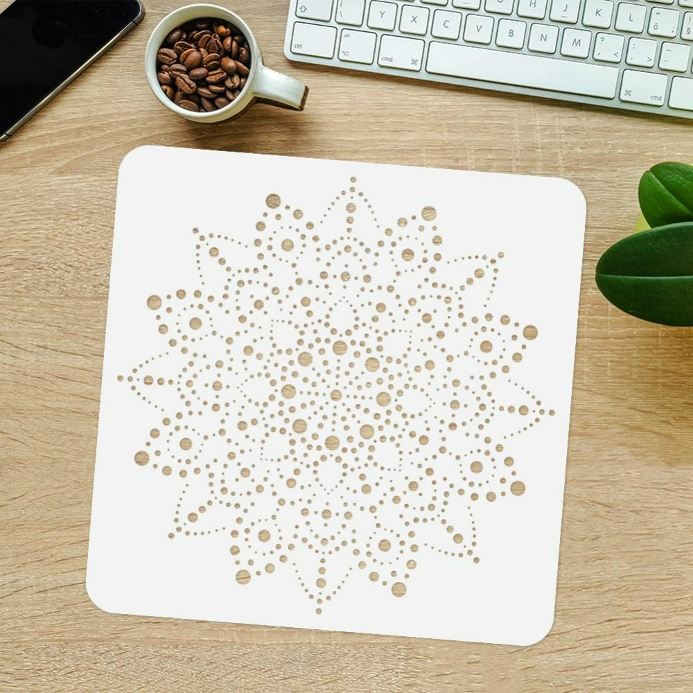 Dot Mandala Stencil Template 1 - đánh giá và giá X Home Decor