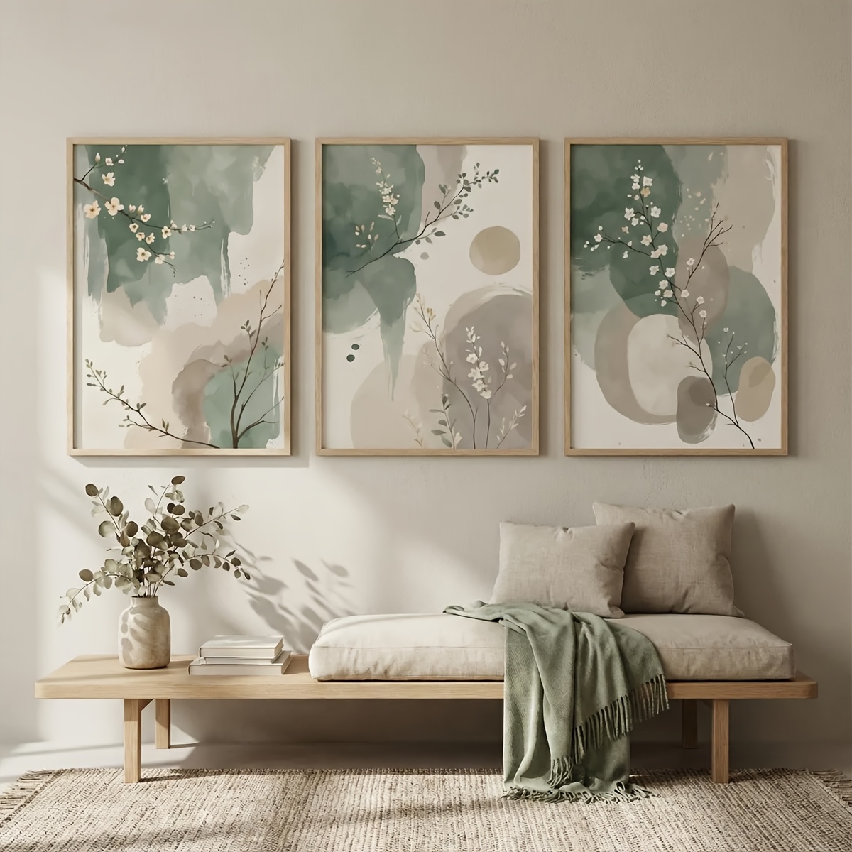 3pcs Japanese-Style Plant Canv - đánh giá và giá Home Decor Trends