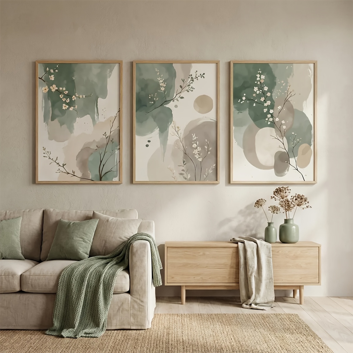 3pcs Japanese-Style Plant Canv - đánh giá và giá Home Decor Trends