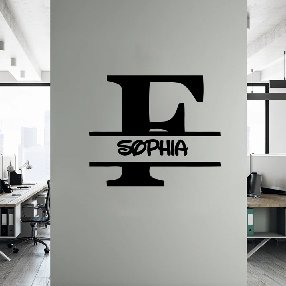 1PC Romantic Letter F Custom T - đánh giá và giá Home Decor Wall Stickers