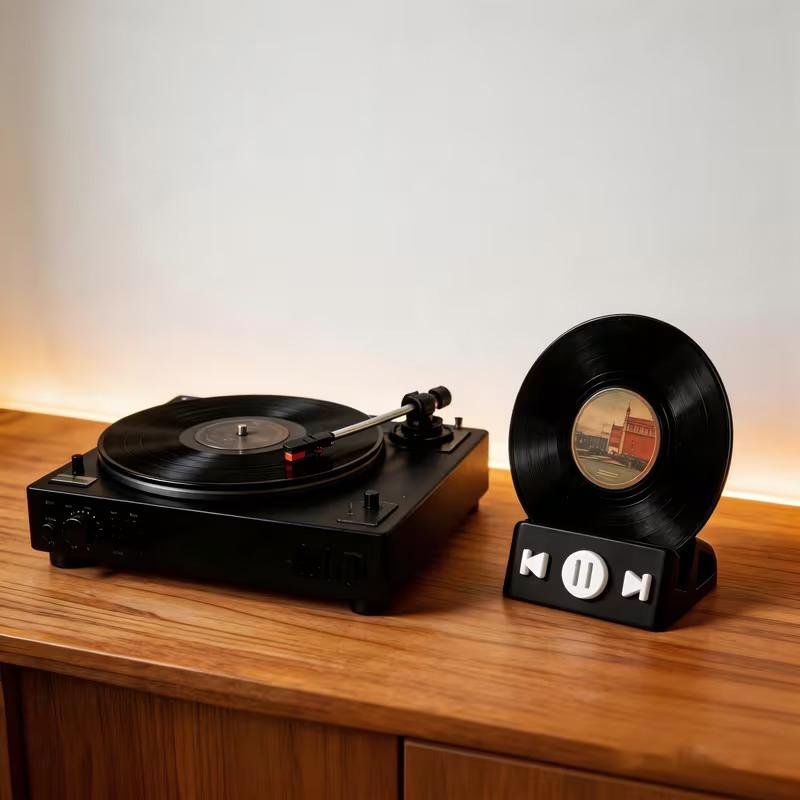 New Vinyl Record Desktop Stand - đánh giá và giá Home Decor Enthusiast