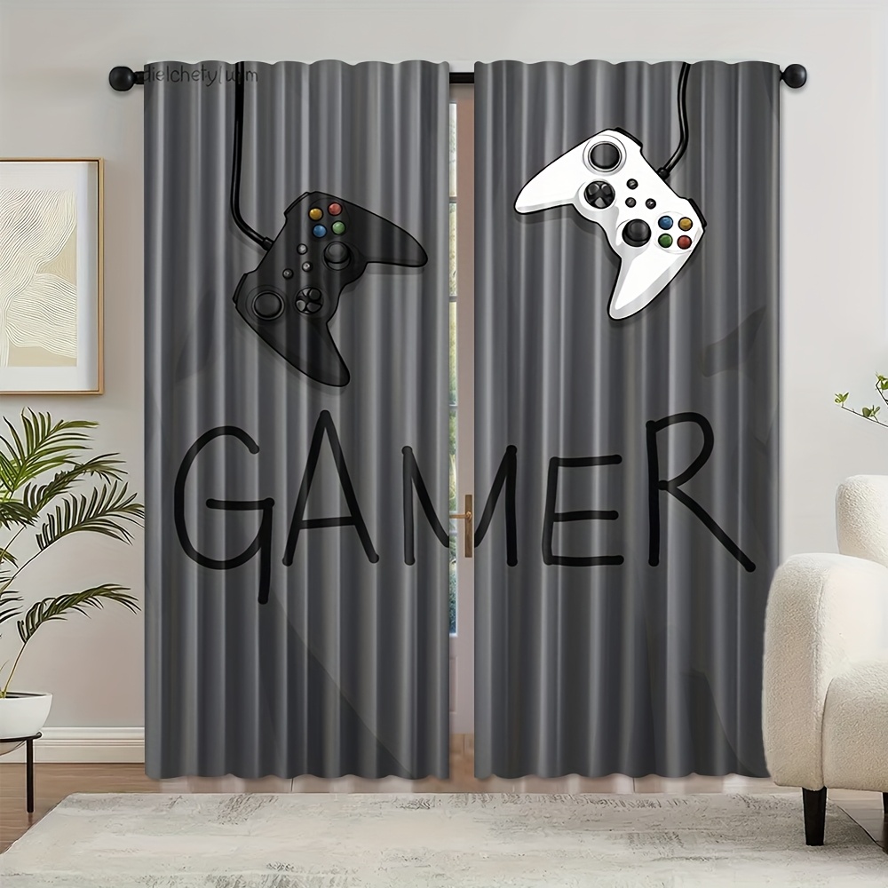 Gamer Text Controller Curtains - đánh giá và giá Home Decor Youtube Videos