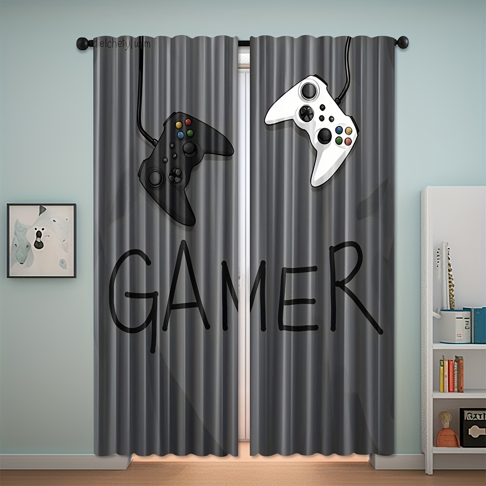 Gamer Text Controller Curtains - đánh giá và giá Home Decor Youtube Videos