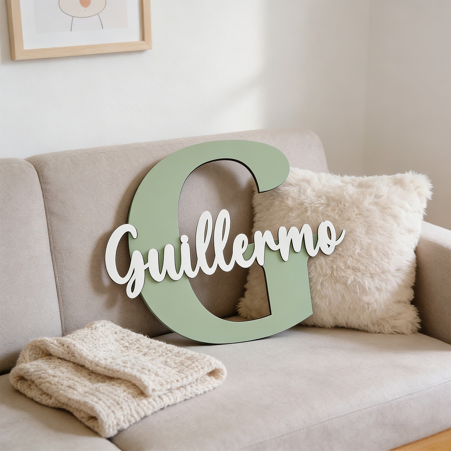 1pc Custom  Monogram Initial W - đánh giá và giá Home Decor Sofa