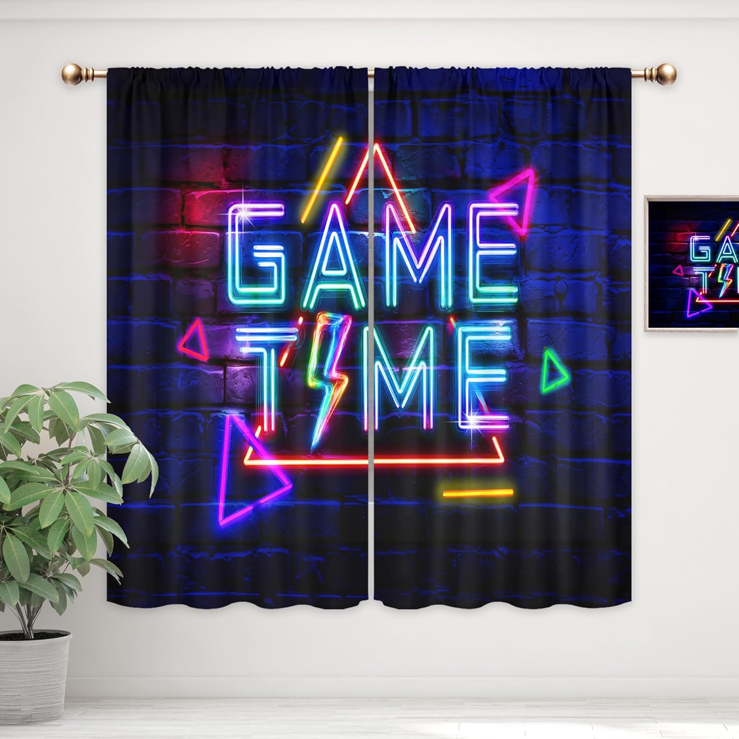 Kids Neon Gaming Curtains for  - đánh giá và giá Home Decor Youtube Videos