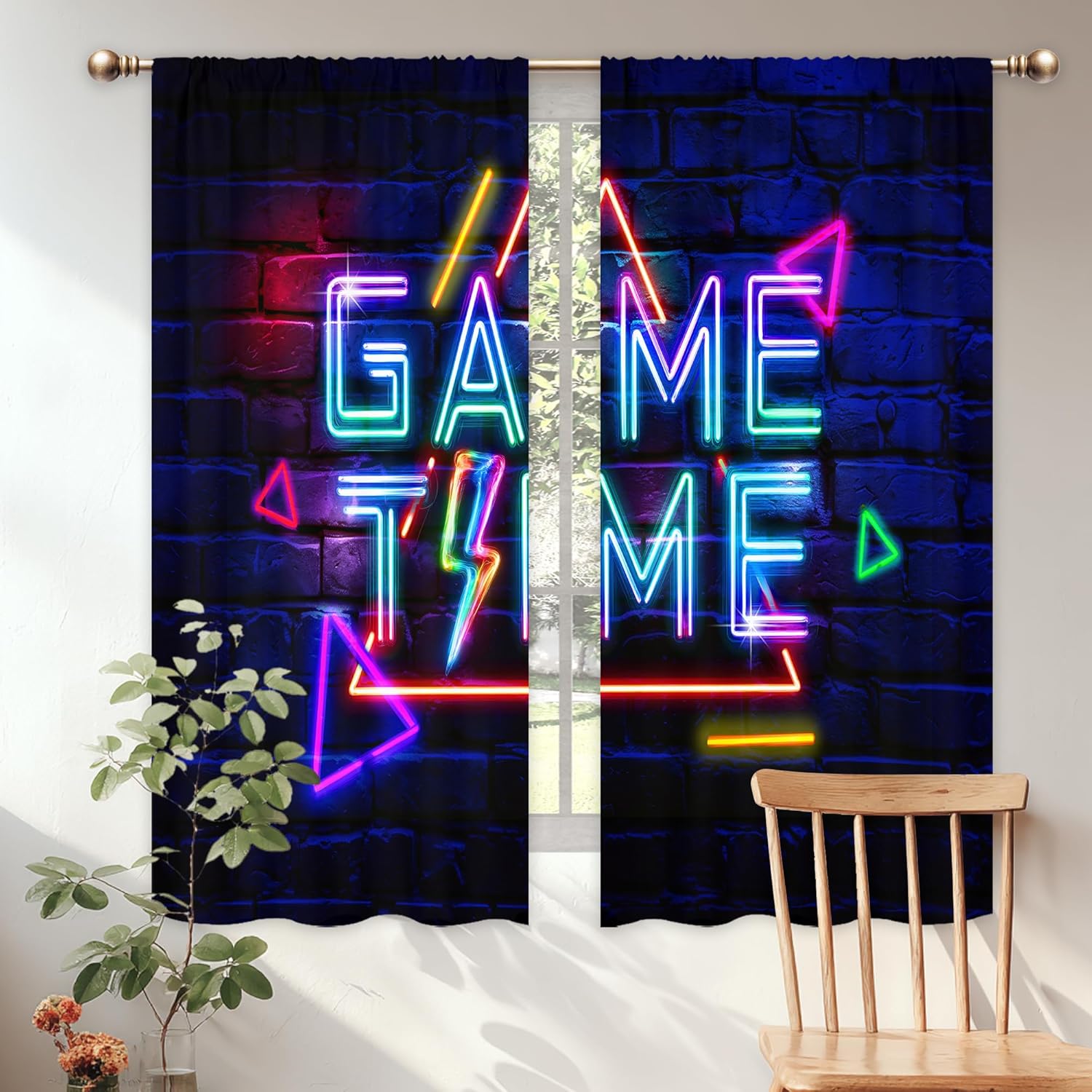 Kids Neon Gaming Curtains for  - đánh giá và giá Home Decor Youtube Videos