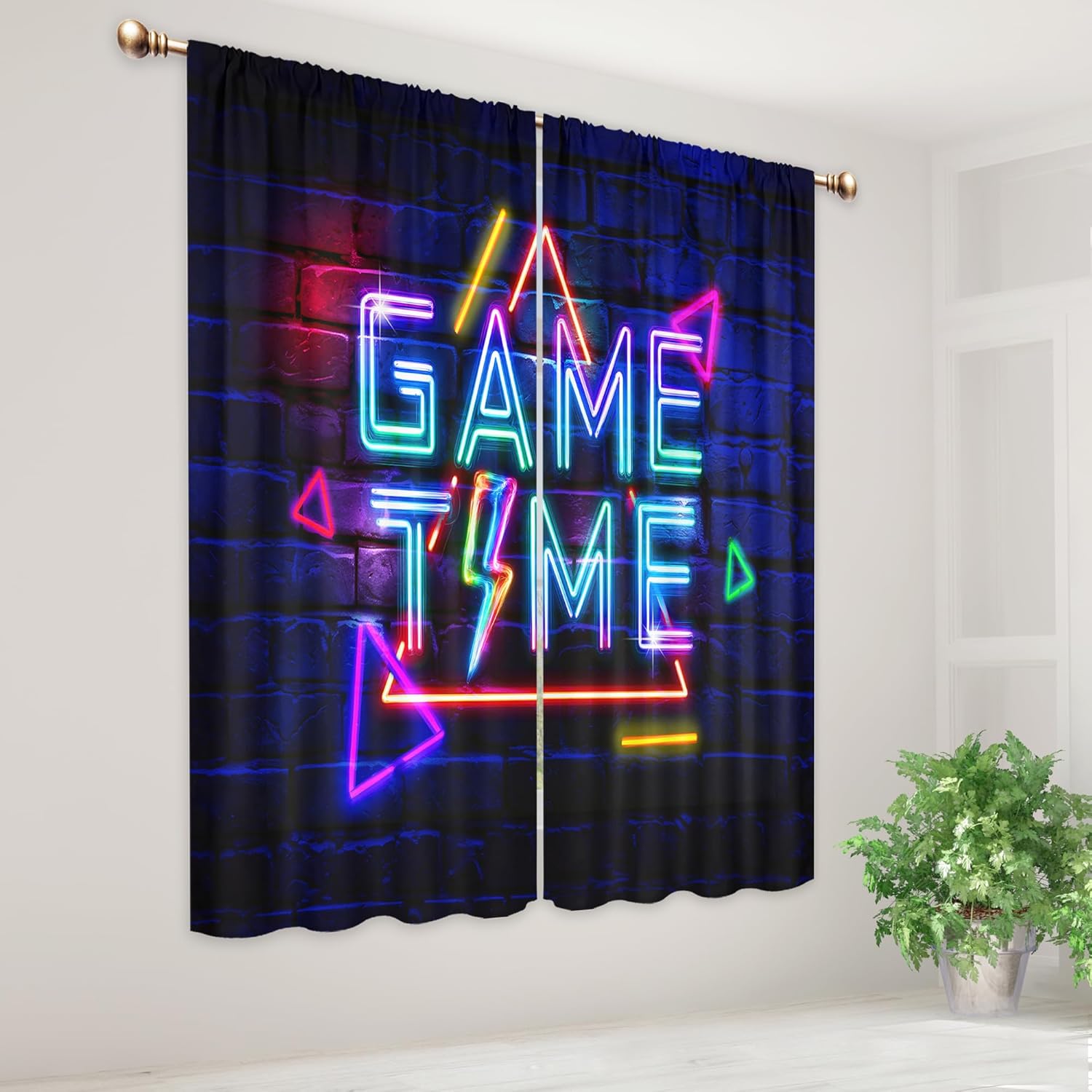 Kids Neon Gaming Curtains for  - đánh giá và giá Home Decor Youtube Videos