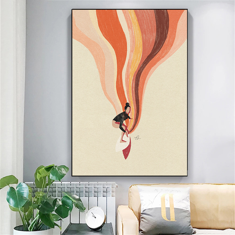 Nordic Minimalistic Art Surfin - đánh giá và giá Home Decor Minimal