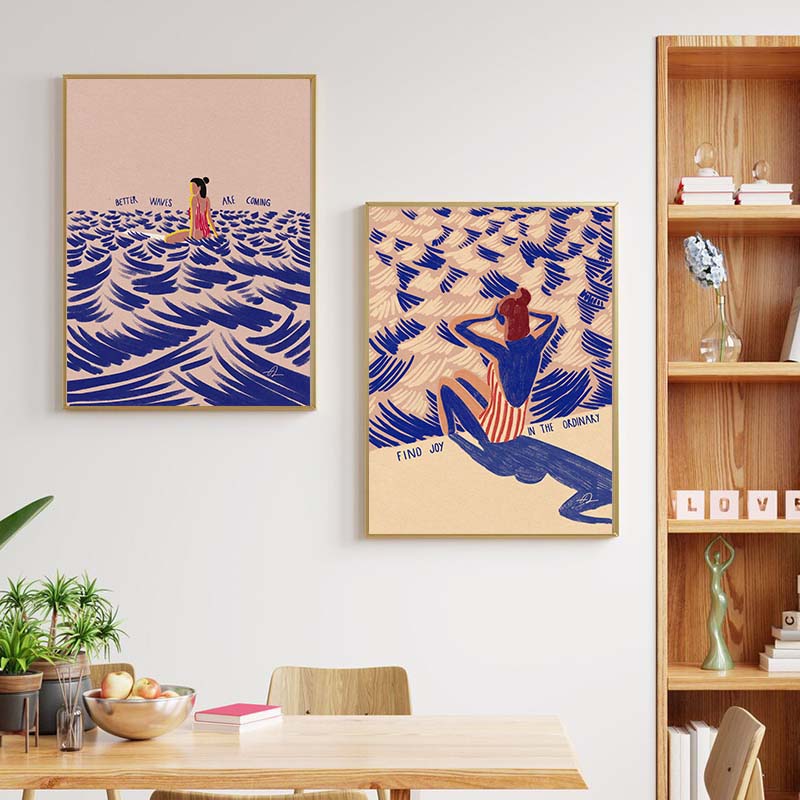 Nordic Minimalistic Art Surfin - đánh giá và giá Home Decor Minimal