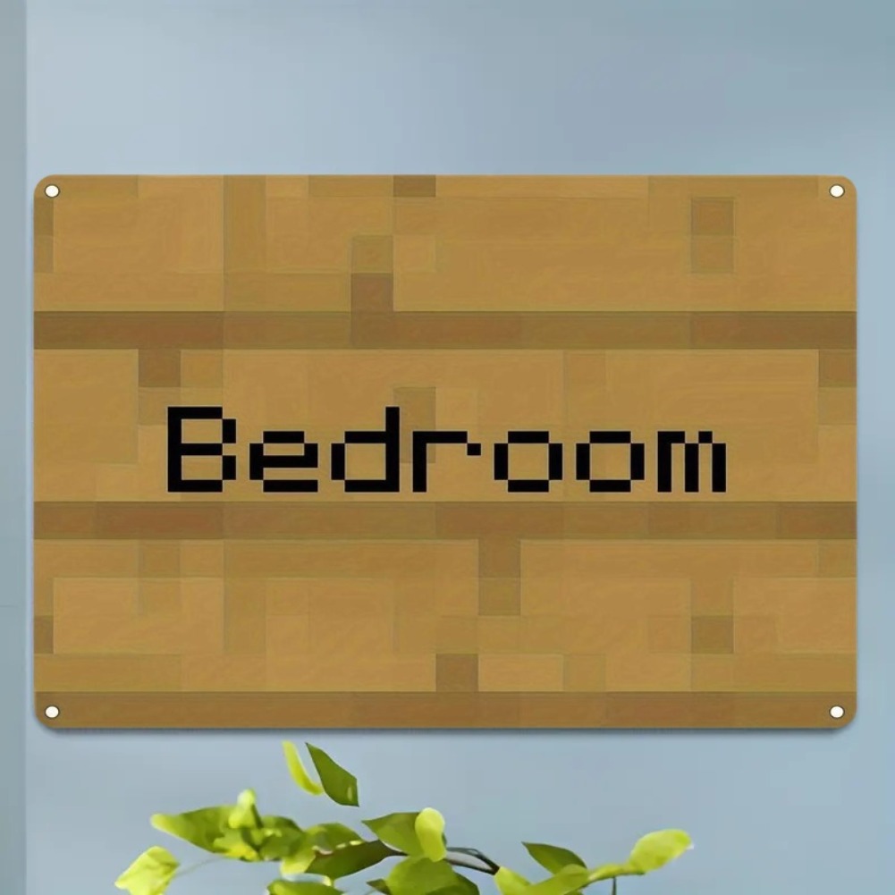 Vintage Pixel Art Bedroom Sign - đánh giá và giá Home Decor Trends
