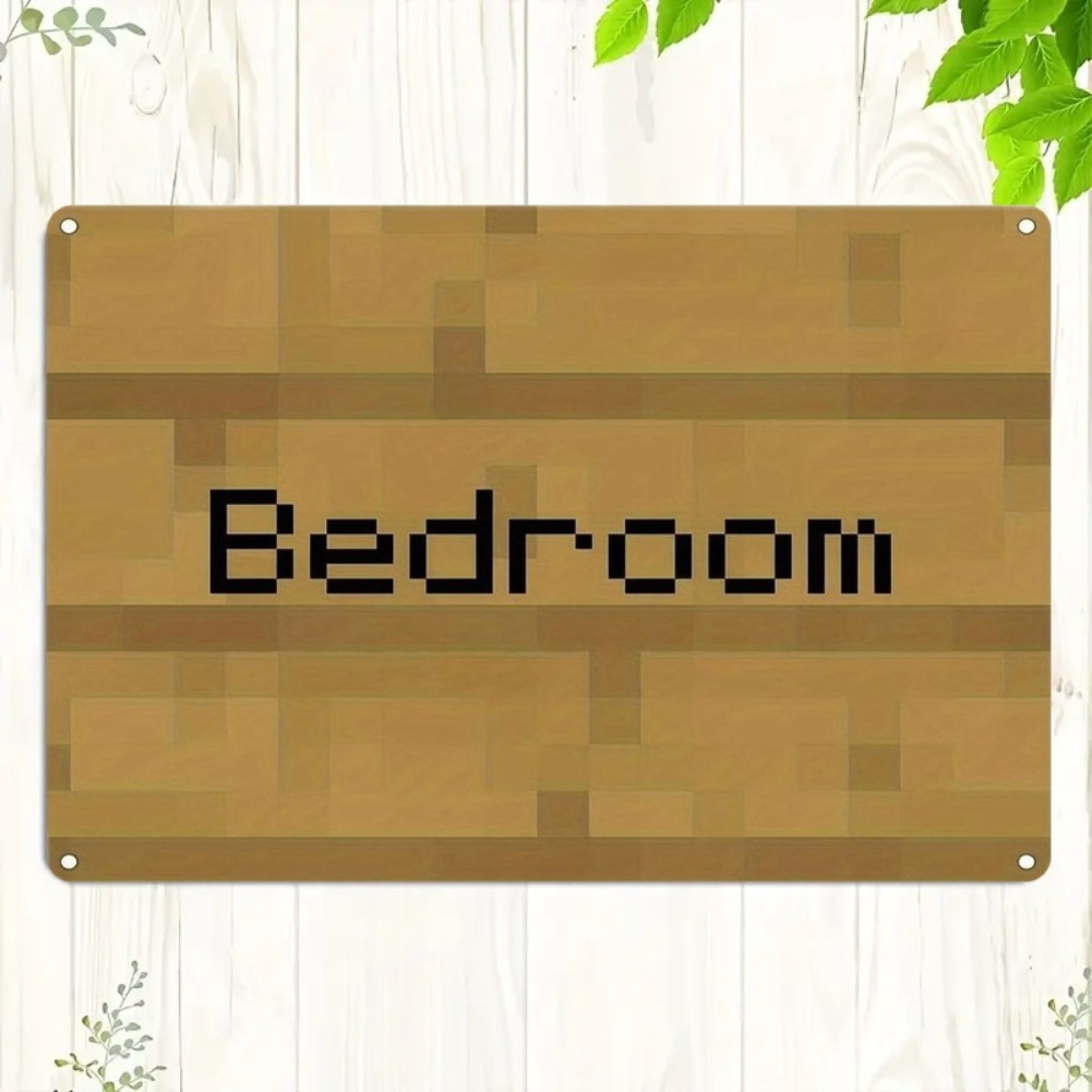 Vintage Pixel Art Bedroom Sign - đánh giá và giá Home Decor Trends