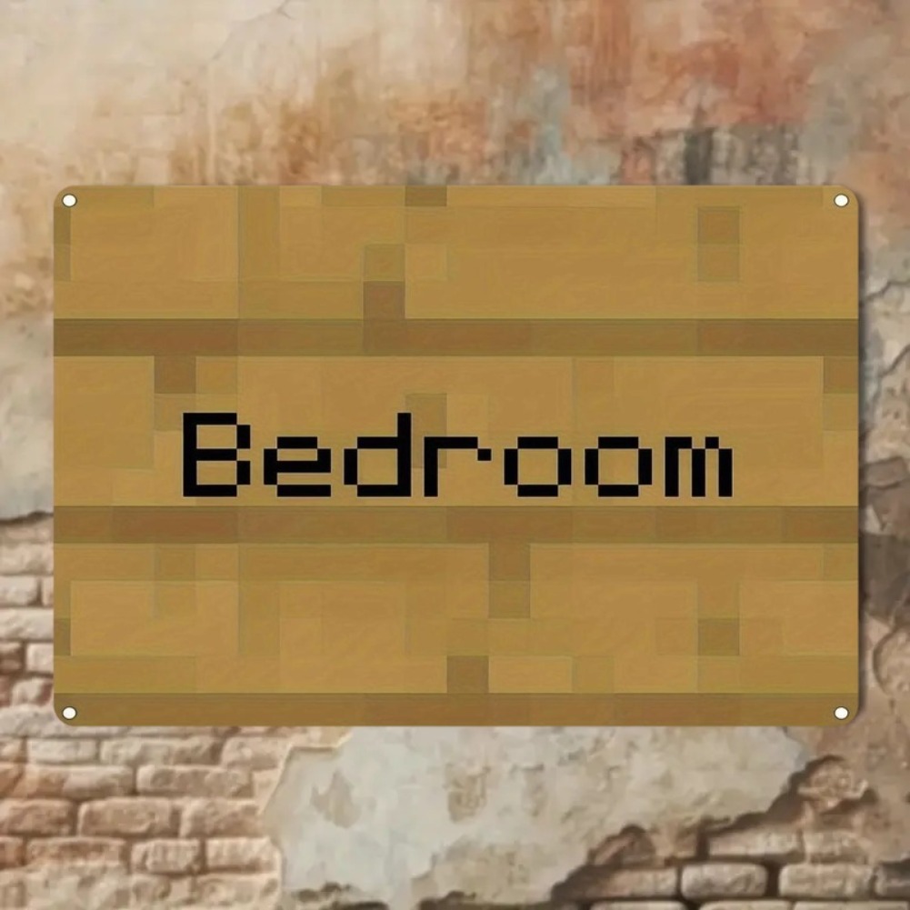 Vintage Pixel Art Bedroom Sign - đánh giá và giá Home Decor Trends