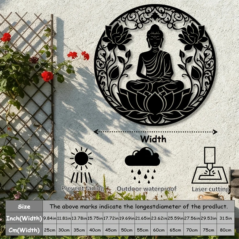 Brand 2D Flat Buddha Lotus Man - đánh giá và giá Home Decor Minimal
