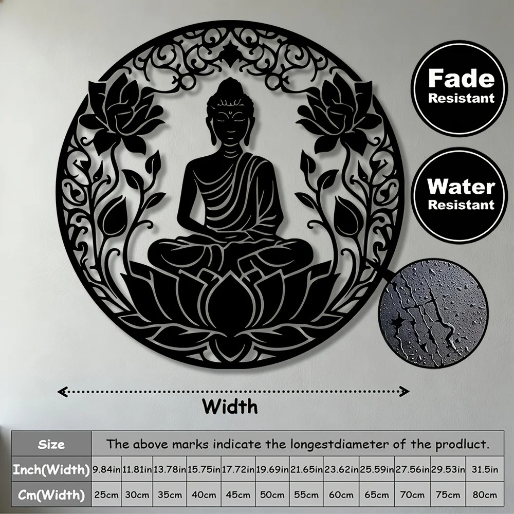 Brand 2D Flat Buddha Lotus Man - đánh giá và giá Home Decor Minimal