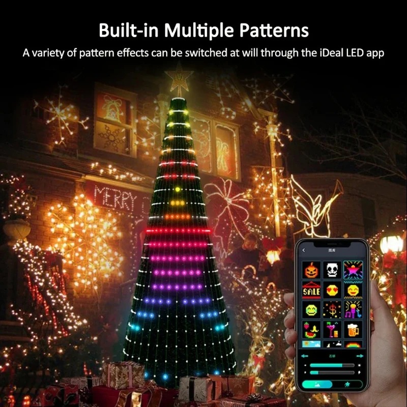 Christmas Star Tree Lights RGB - đánh giá và giá Home Decor App