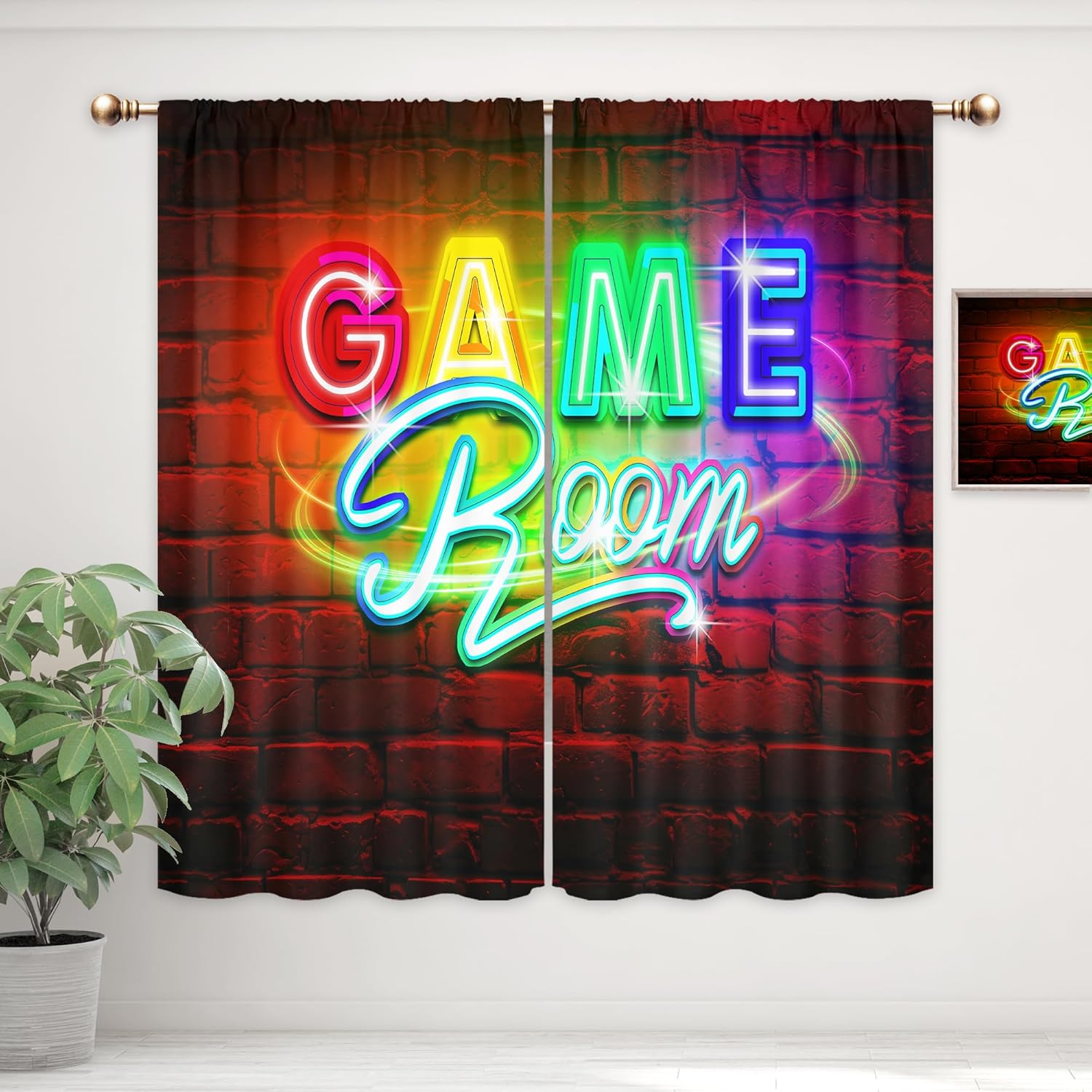 Neon Gaming Curtains, Rod Pock - đánh giá và giá Home Decor Youtube Videos