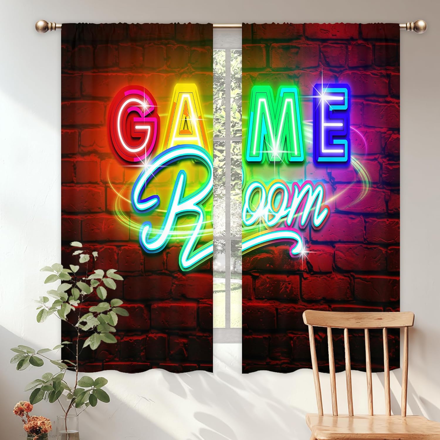 Neon Gaming Curtains, Rod Pock - đánh giá và giá Home Decor Youtube Videos