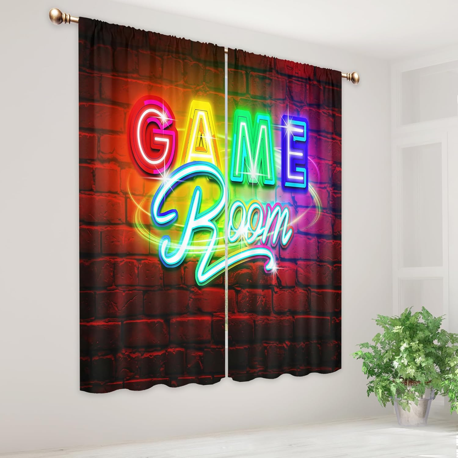 Neon Gaming Curtains, Rod Pock - đánh giá và giá Home Decor Youtube Videos