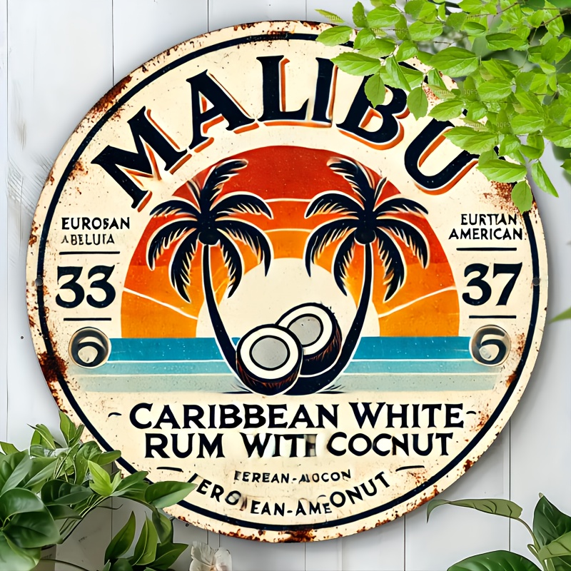 Vintage Malibu Rum Coconut Alu - đánh giá và giá Home Decor Trends