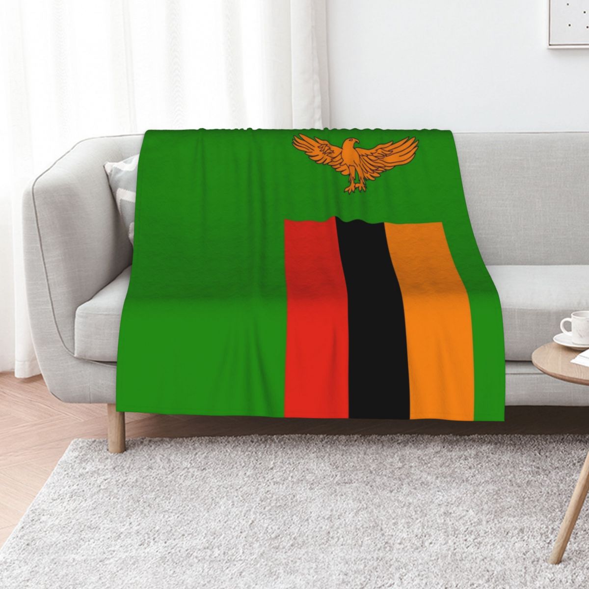 Flag of Zambia Throw Blanket W - đánh giá và giá Home Decor Zambia