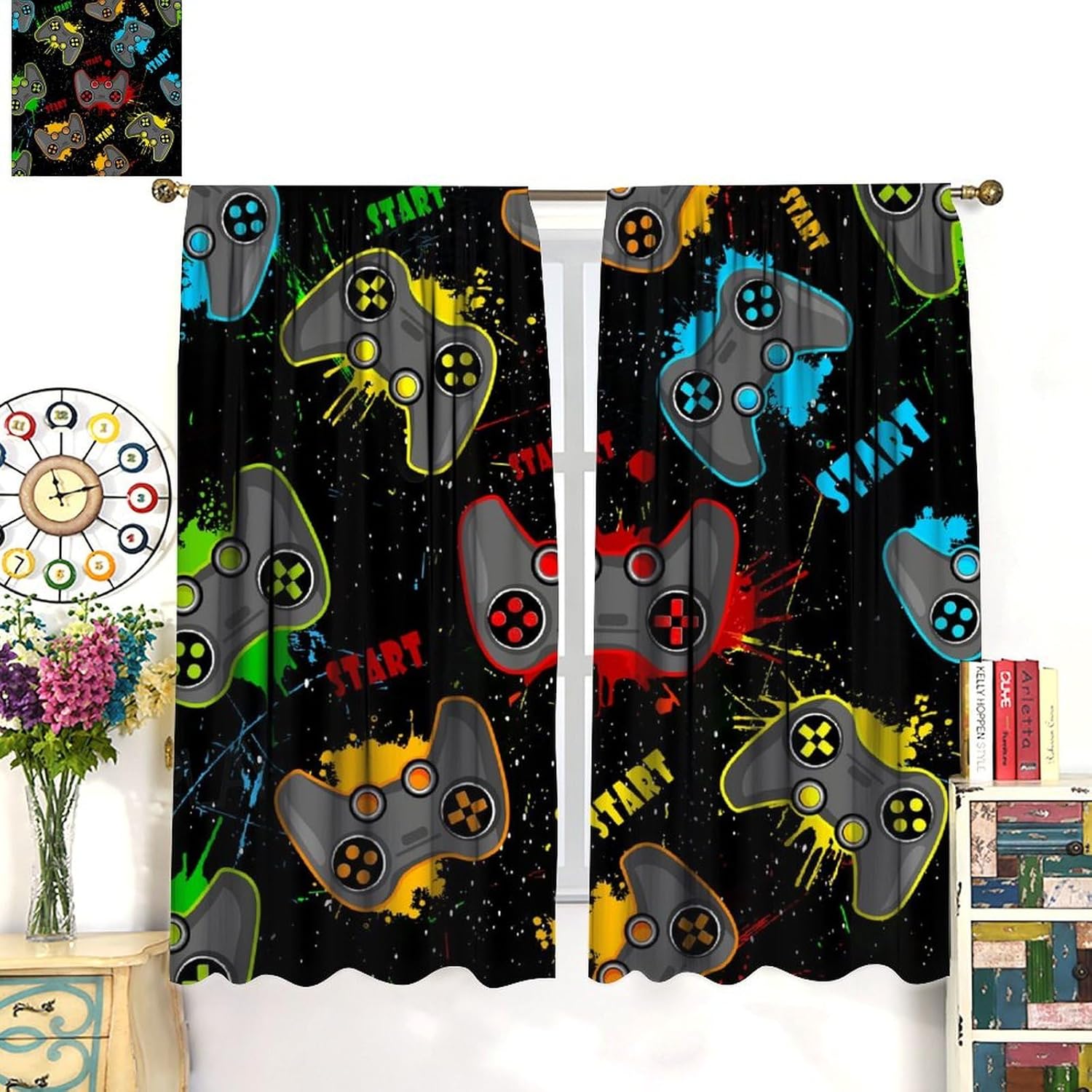 Kids Gaming Curtain for Bedroo - đánh giá và giá Home Decor Youtube Videos