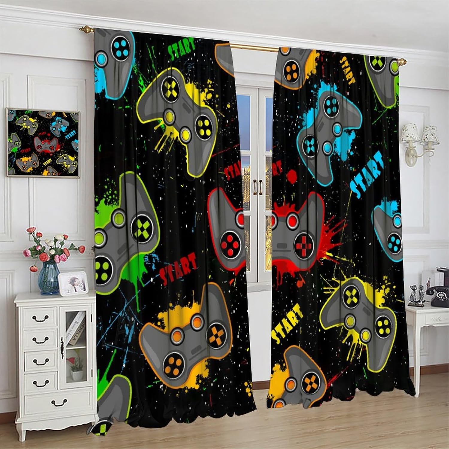 Kids Gaming Curtain for Bedroo - đánh giá và giá Home Decor Youtube Videos