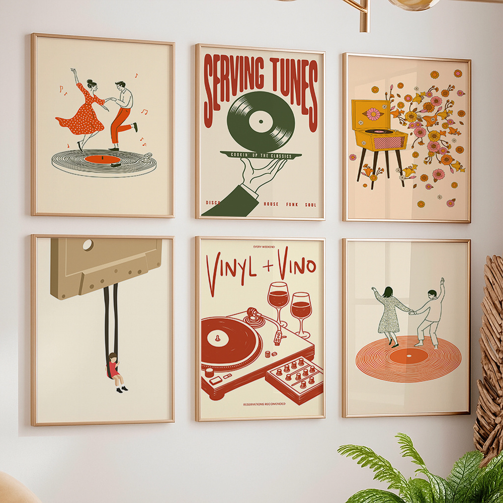 1pc Vintage Music Canvas Poste - đánh giá và giá Home Decor Trends
