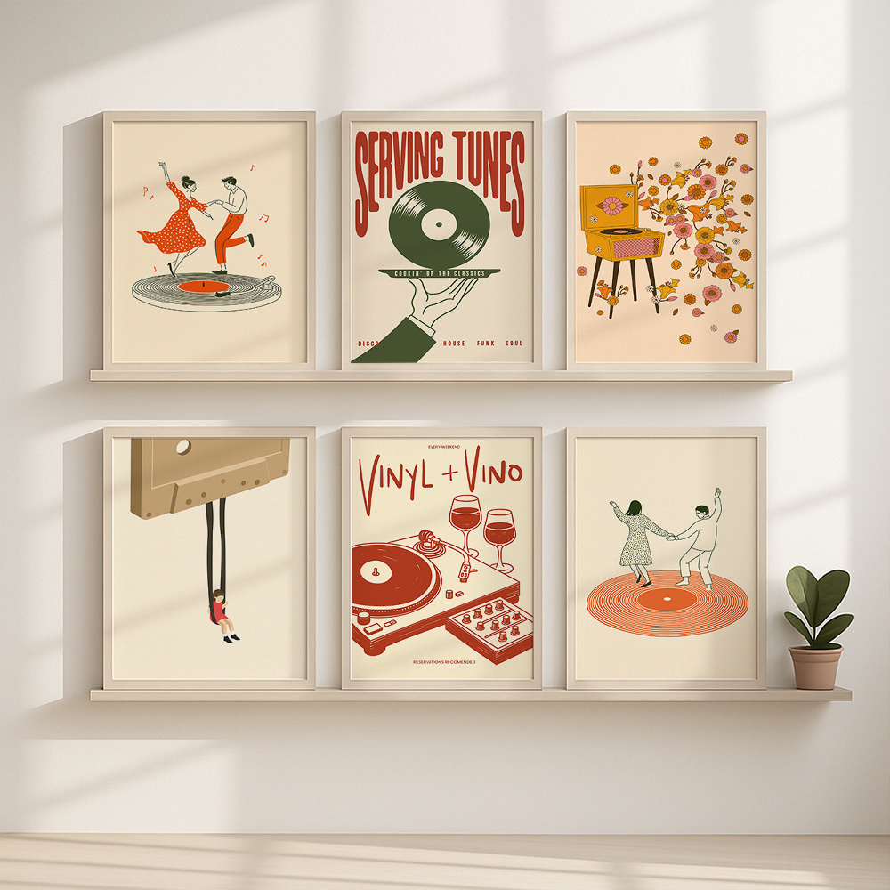 1pc Vintage Music Canvas Poste - đánh giá và giá Home Decor Trends