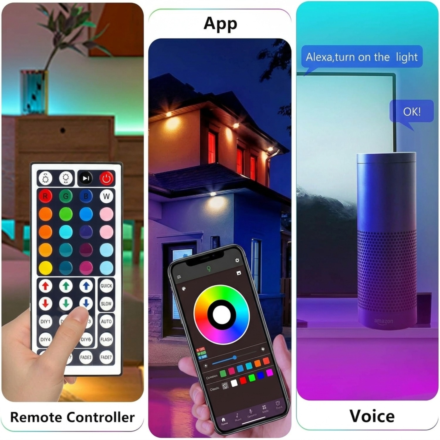 10M 20M 30M RGB LED Lights Str - đánh giá và giá Home Decor App