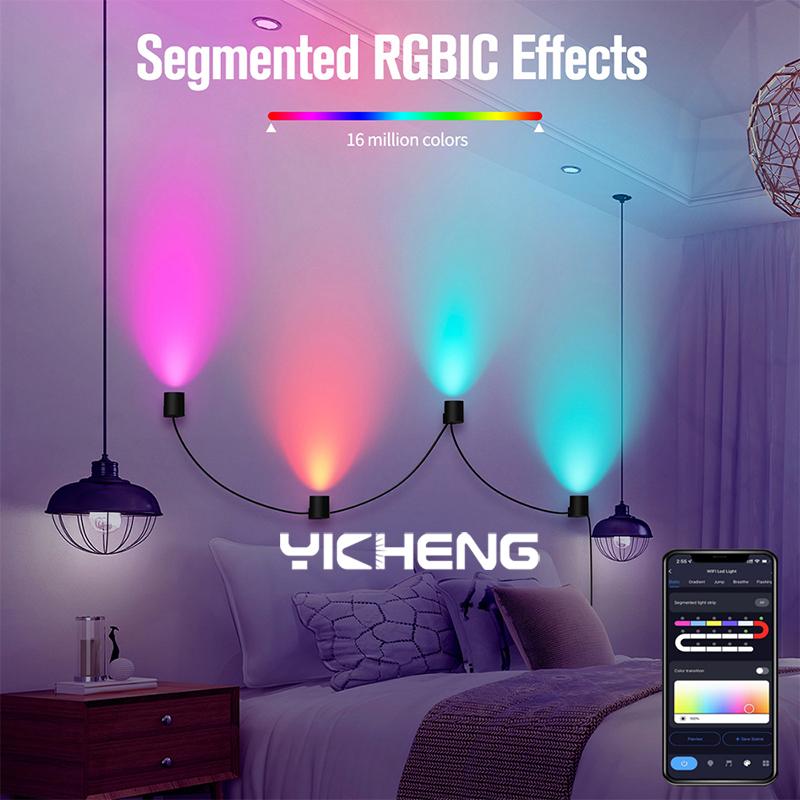 RGBIC Smart Wall Lamp TUYA APP - đánh giá và giá Home Decor App