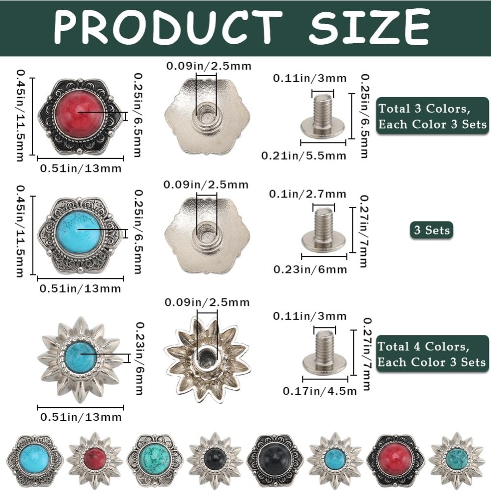 24 Sets 8 Styles Western Screw - đánh giá và giá Home Decor Flowers