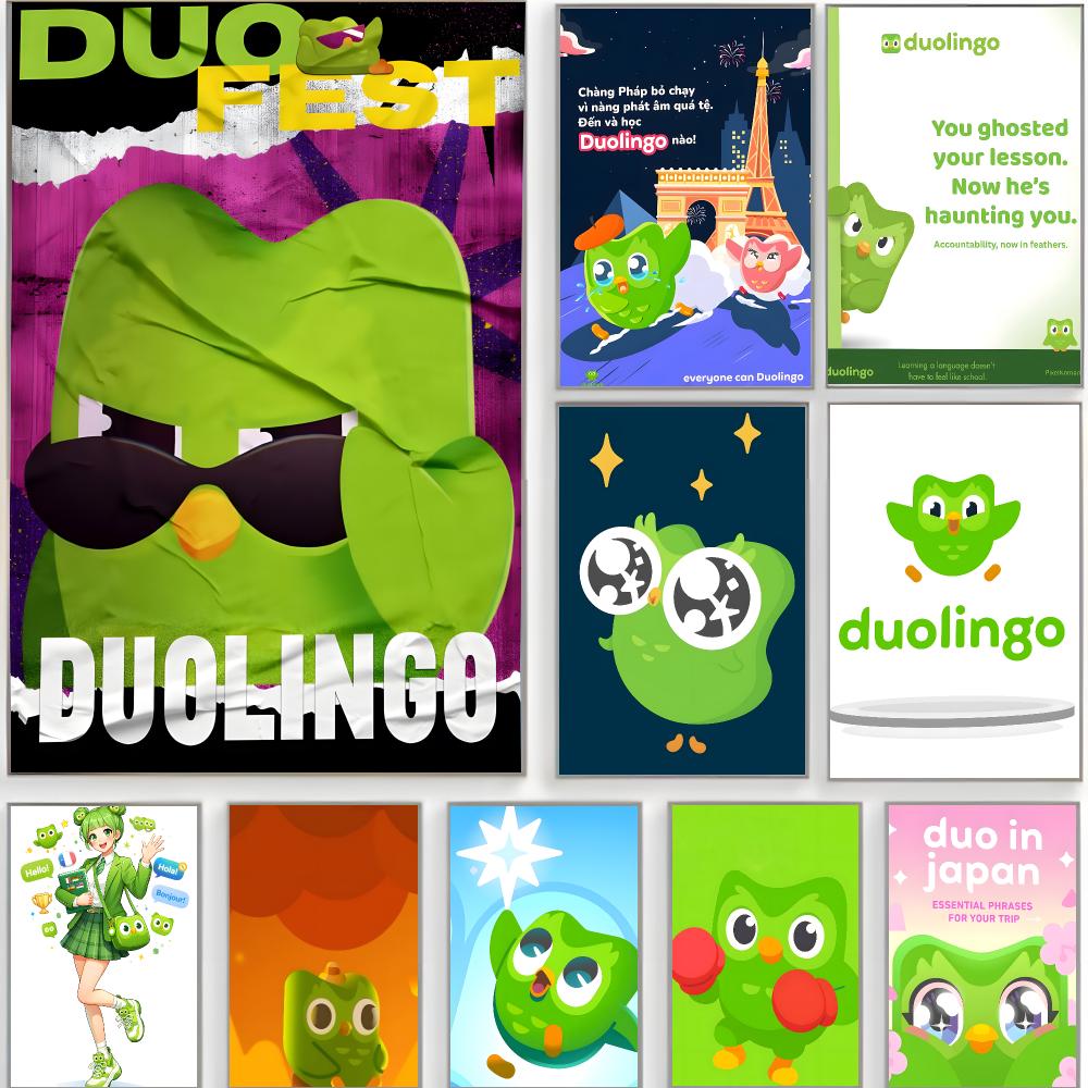 cute app d-duolingo Poster Cla - đánh giá và giá Home Decor App