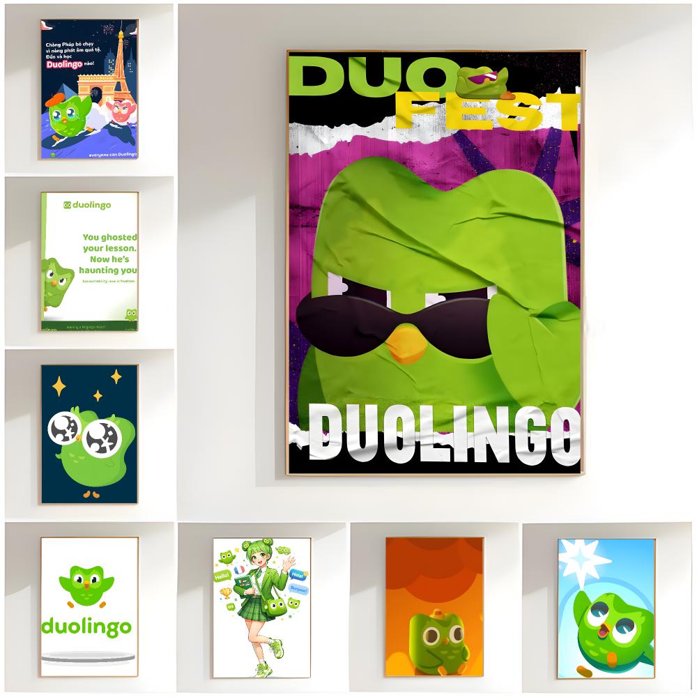 cute app d-duolingo Poster Cla - đánh giá và giá Home Decor App