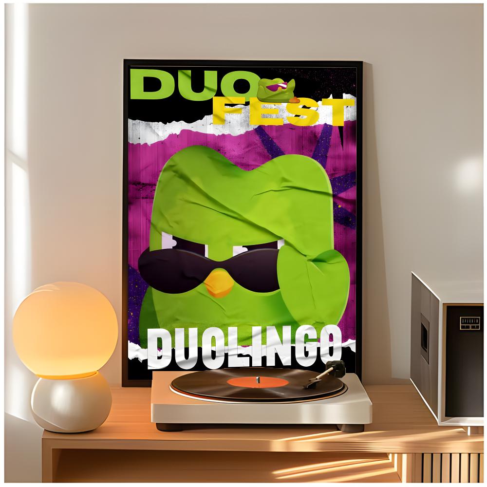 cute app d-duolingo Poster Cla - đánh giá và giá Home Decor App