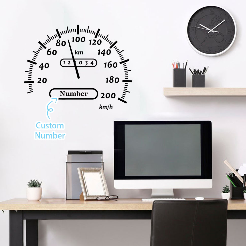 1PC Creative Fuel Gauge Person - đánh giá và giá Home Decor Wall Stickers