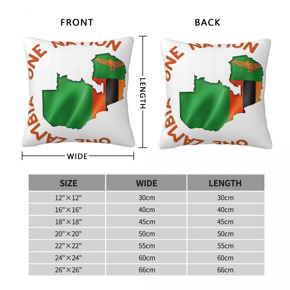 One Zambia One Nation Square P - đánh giá và giá Home Decor Zambia