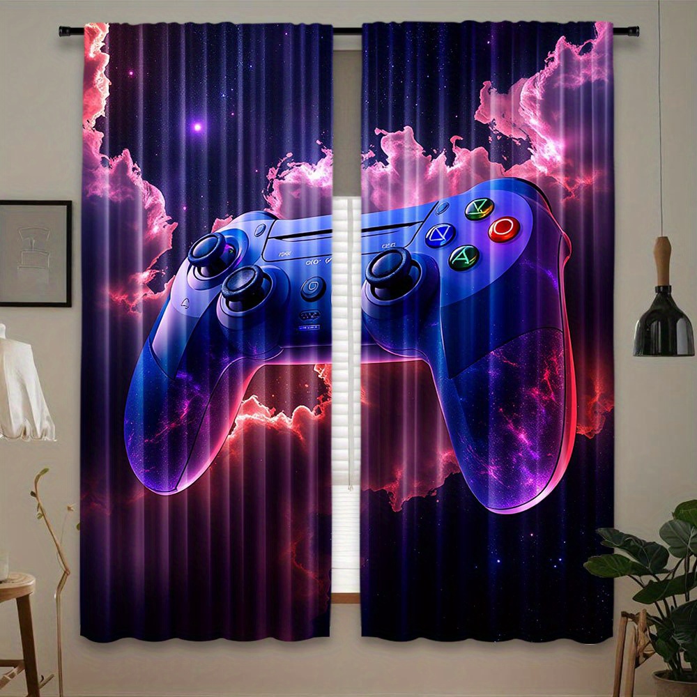Cyberpunk Gaming Curtain Blue  - đánh giá và giá Home Decor Youtube Videos