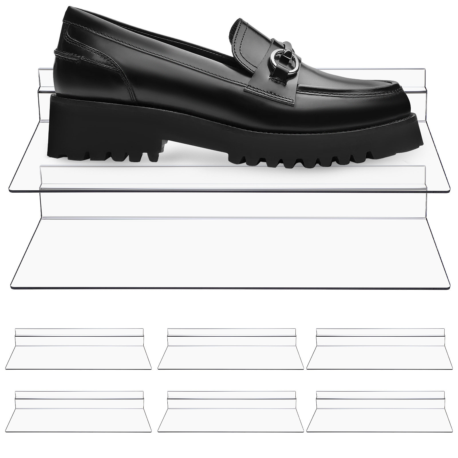 8Pcs Clear Slatwall Shoe Shelf - đánh giá và giá Home Decor Retail Stores